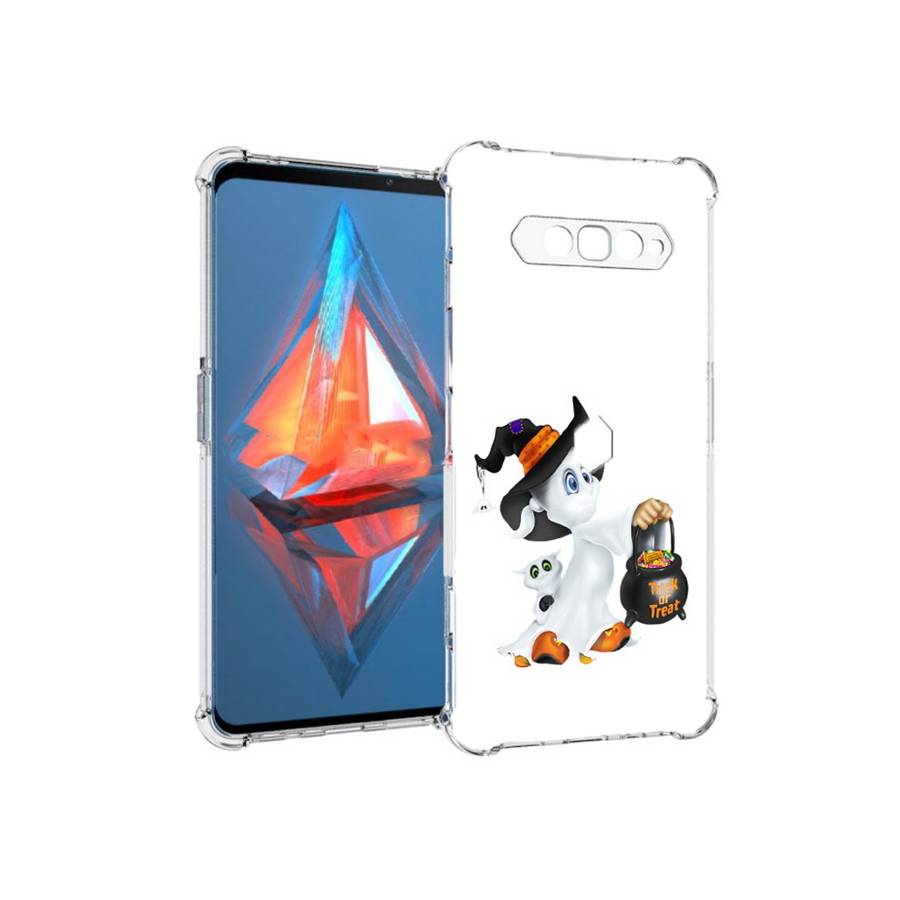 

Чехол MyPads Tocco для Xiaomi Black Shark 4 Маленький призрак (PT162389.266.113), Прозрачный, Tocco