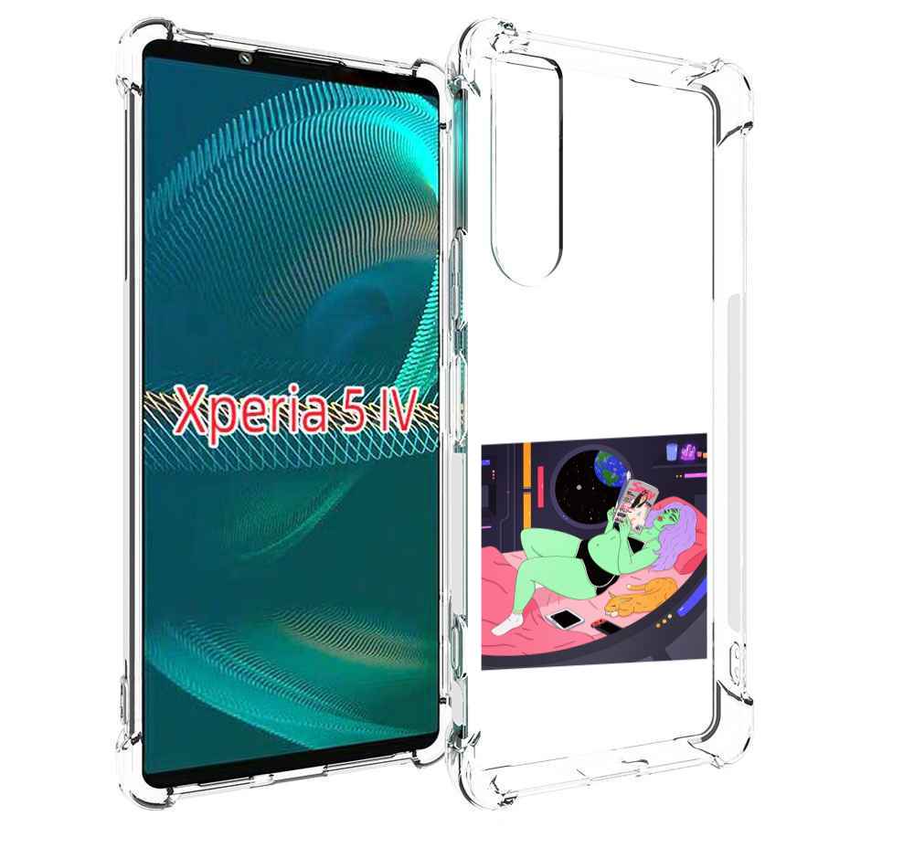 

Чехол MyPads трехглазая девушка зеленая для Sony Xperia 5 IV (5-4), Прозрачный, Tocco