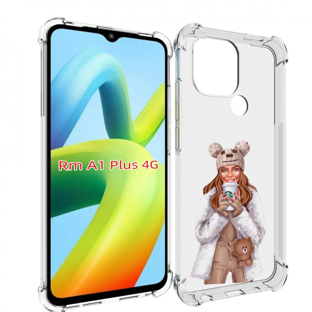 

Чехол MyPads Девушка-с-кофе-старбакс женский для Xiaomi Redmi A1 Plus +, Прозрачный, Tocco