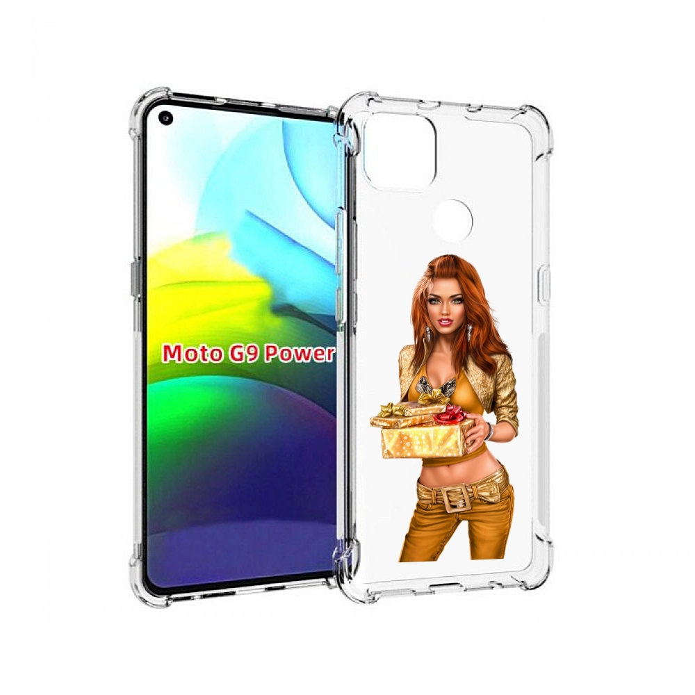 

Чехол MyPads золотая-девочка-с-подарком женский для Motorola Moto G9 Power, Прозрачный, Tocco