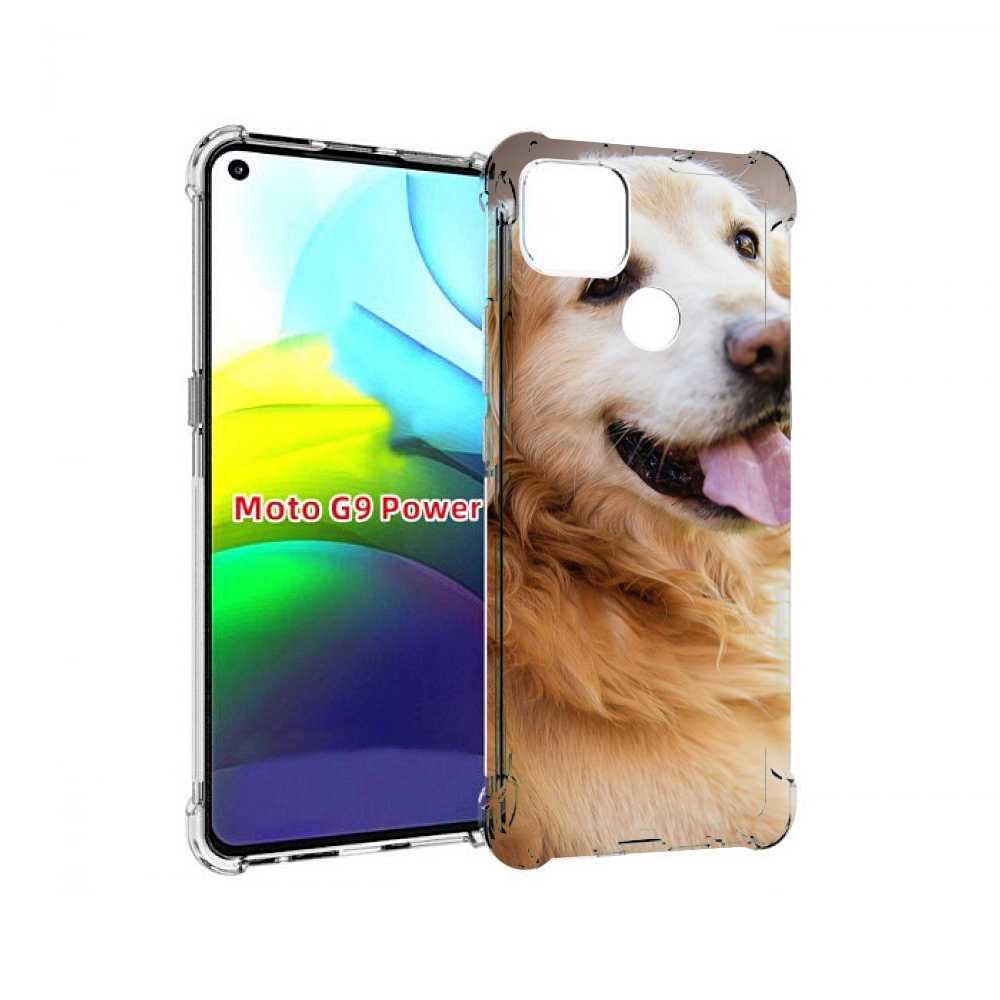 

Чехол MyPads золотистыи ретривер для Motorola Moto G9 Power, Прозрачный, Tocco