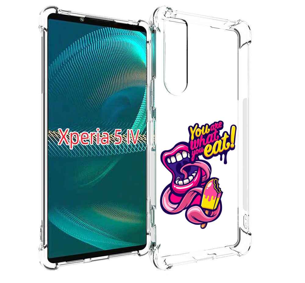 

Чехол MyPads ты-то-что-ты-ешь для Sony Xperia 5 IV (5-4), Прозрачный, Tocco
