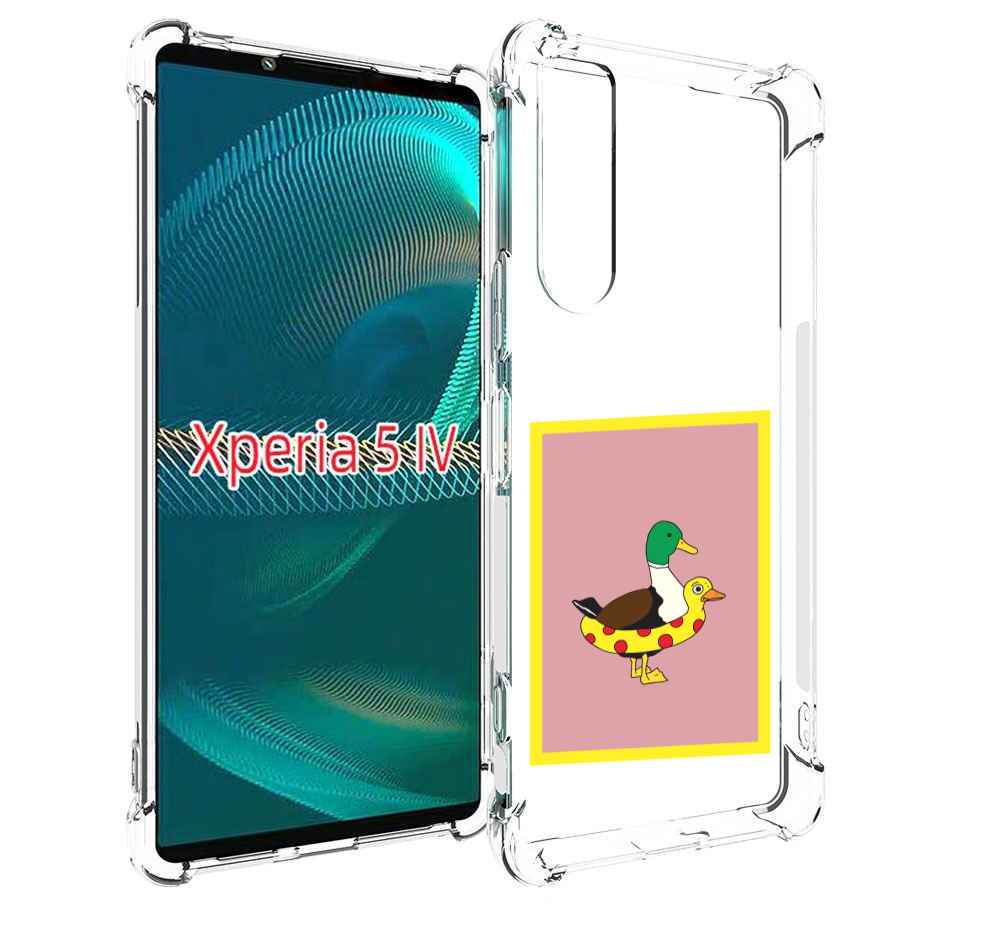 

Чехол MyPads утка в круге надувном для Sony Xperia 5 IV (5-4), Прозрачный, Tocco
