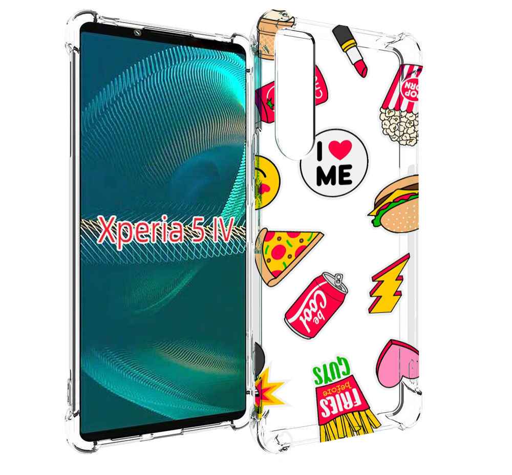 

Чехол MyPads фаст-фуд для Sony Xperia 5 IV (5-4), Прозрачный, Tocco