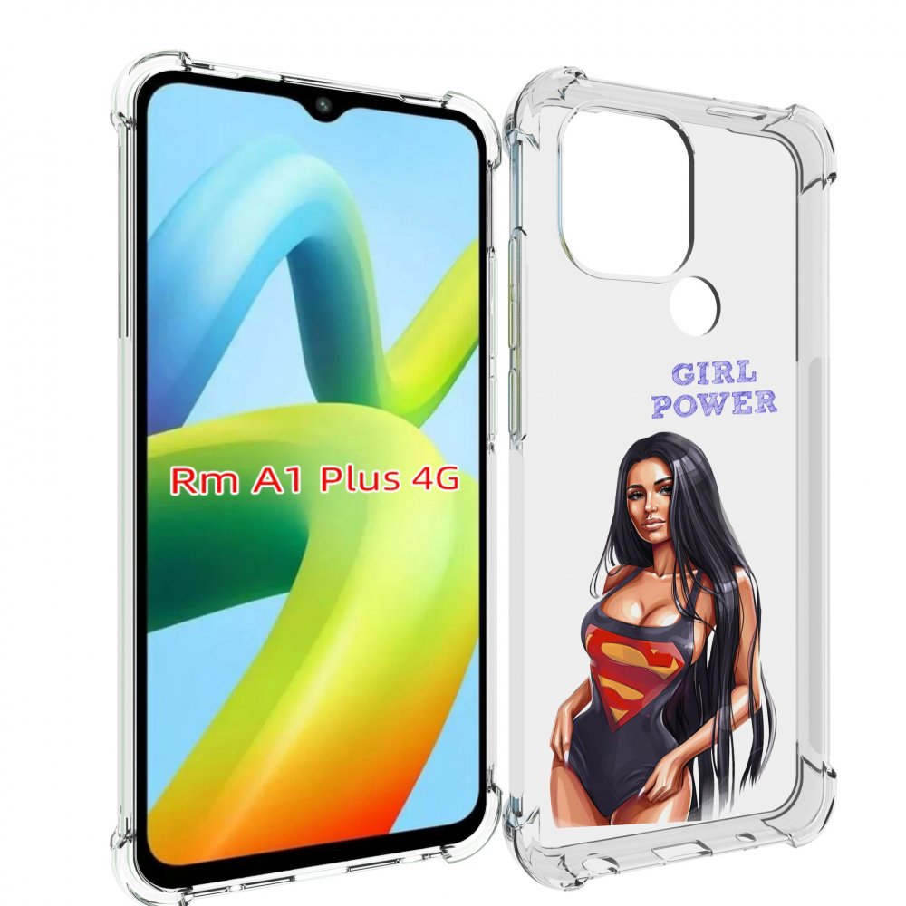 

Чехол MyPads Девушка-супермен женский для Xiaomi Redmi A1 Plus +, Прозрачный, Tocco