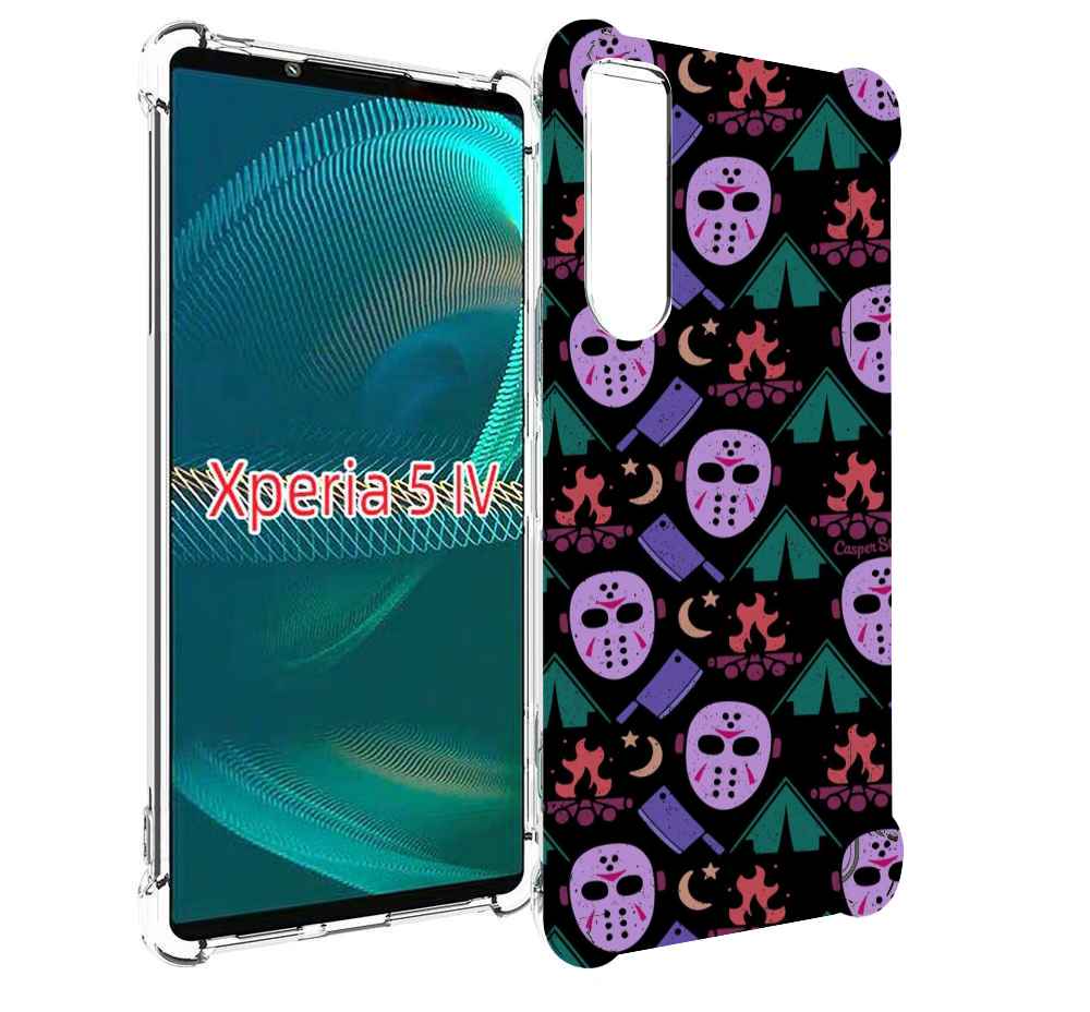

Чехол MyPads фиолетовые маски для Sony Xperia 5 IV (5-4), Прозрачный, Tocco