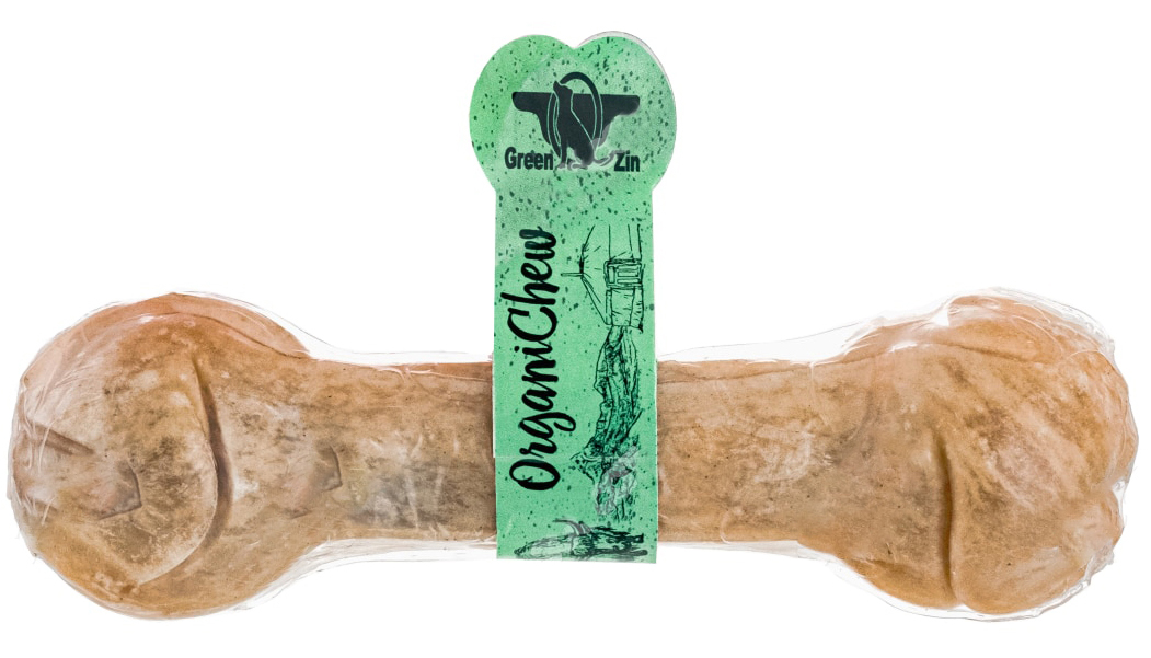 фото Лакомство для собак organic chew гантелька из жил 8,5см 142г органик чу