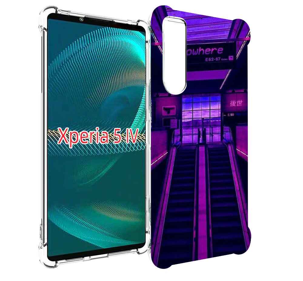 

Чехол MyPads фиолетовый эскалатор для Sony Xperia 5 IV (5-4), Прозрачный, Tocco