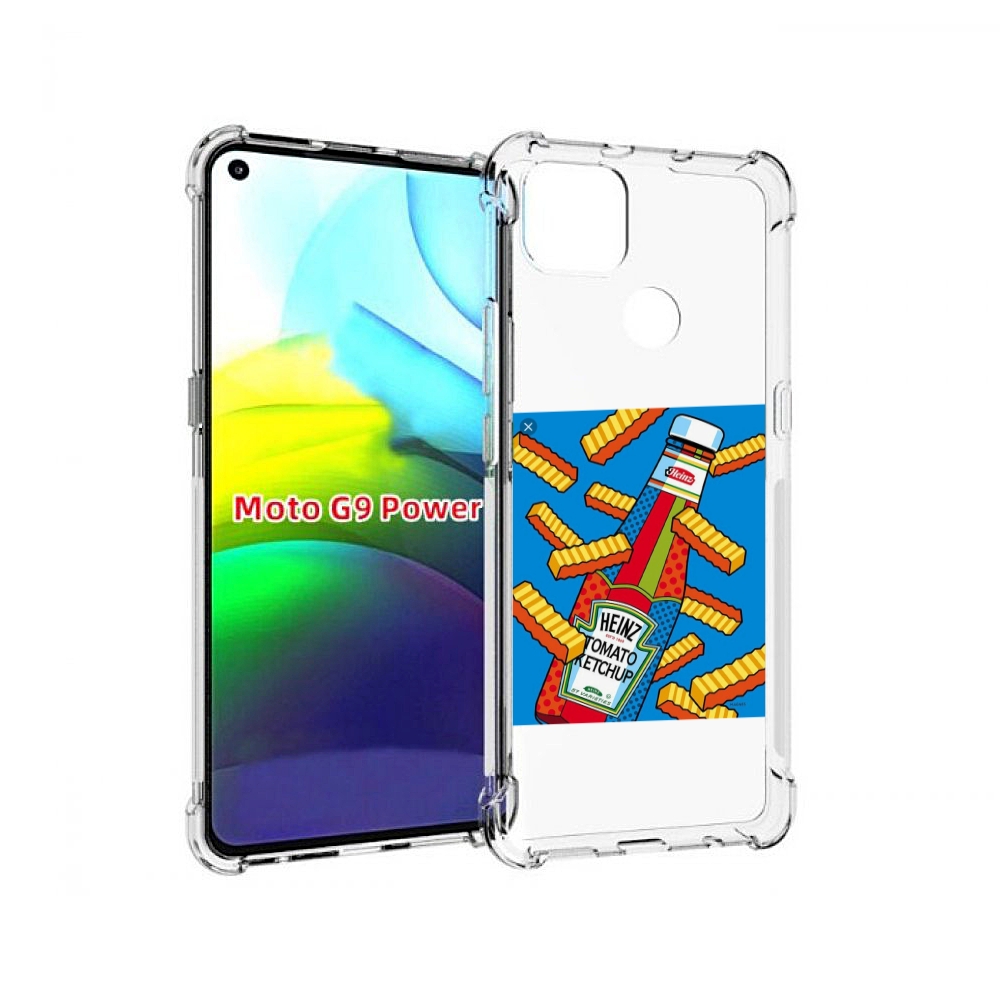 

Чехол MyPads картошка с соусом для Motorola Moto G9 Power, Прозрачный, Tocco