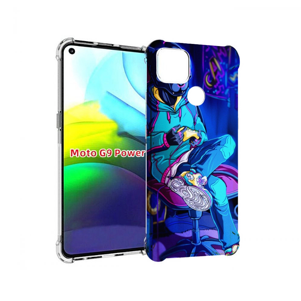 

Чехол MyPads киберпанк игрок для Motorola Moto G9 Power, Прозрачный, Tocco