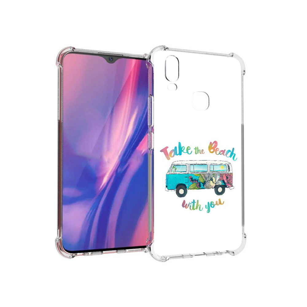 

Чехол MyPads Tocco для Vivo Y11 Хиппи автобус (PT144890.422.190), Прозрачный, Tocco