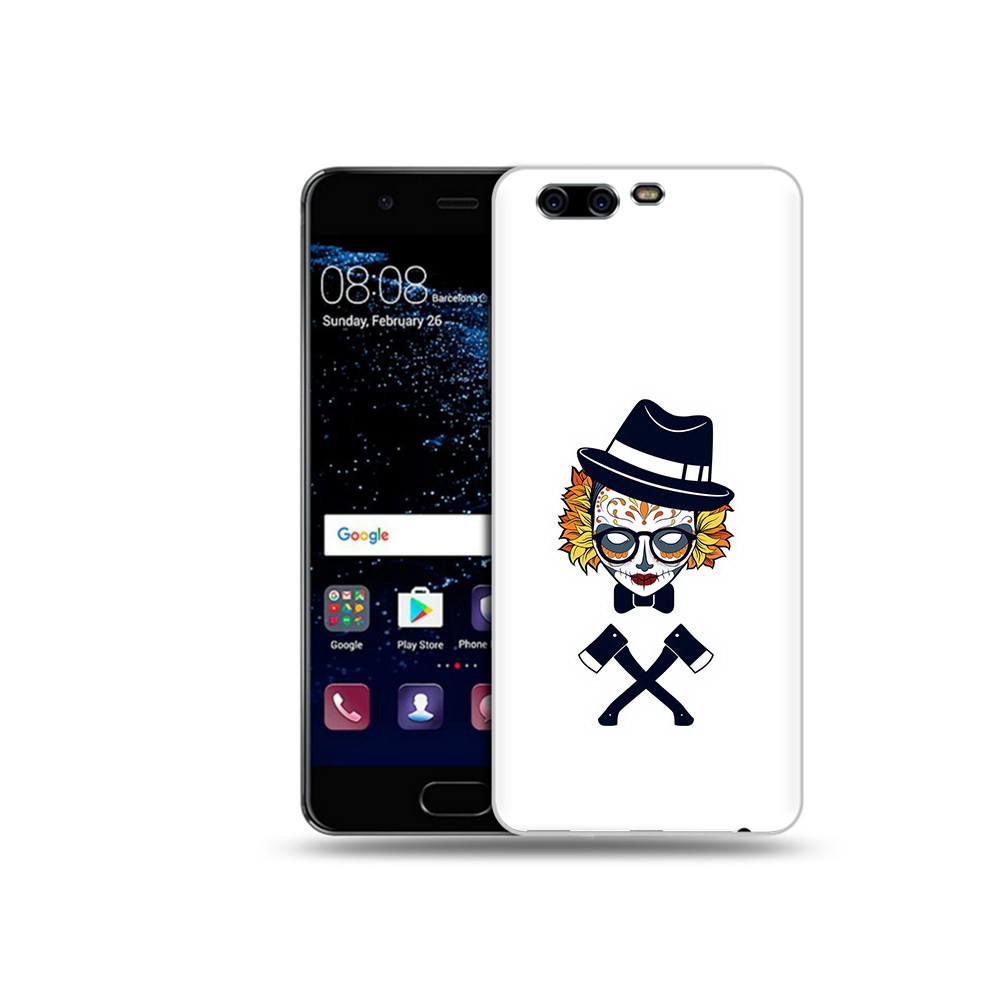 

Чехол MyPads Tocco для Huawei P10 девушка в маске с топорами рисунок (PT60870.50.304), Прозрачный, Tocco