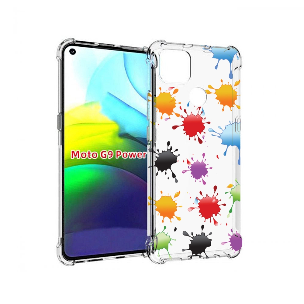 

Чехол MyPads кляксы для Motorola Moto G9 Power, Прозрачный, Tocco