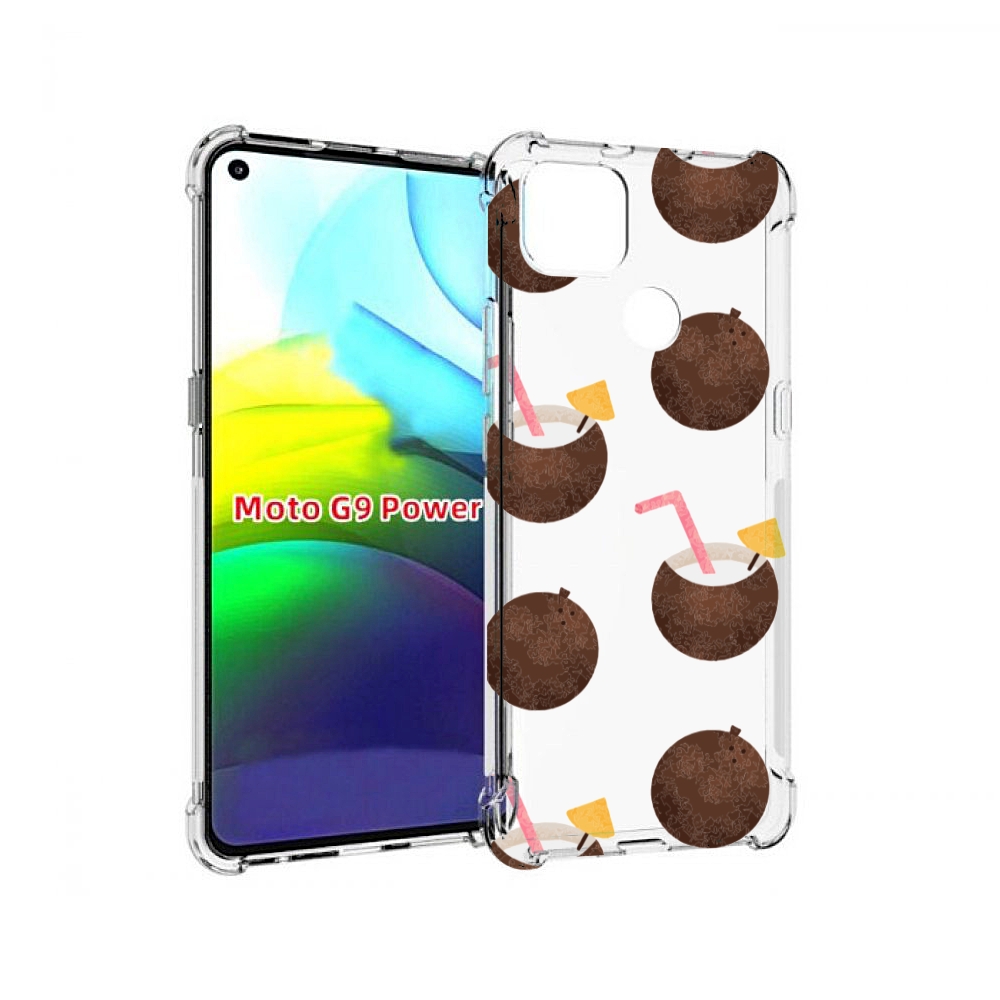 

Чехол MyPads кокосики для Motorola Moto G9 Power, Прозрачный, Tocco