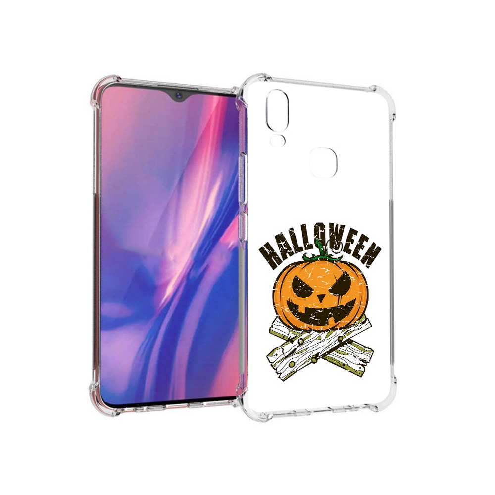 

Чехол MyPads Tocco для Vivo Y11 Хэллоуин доски тыква (PT144890.422.194), Прозрачный, Tocco