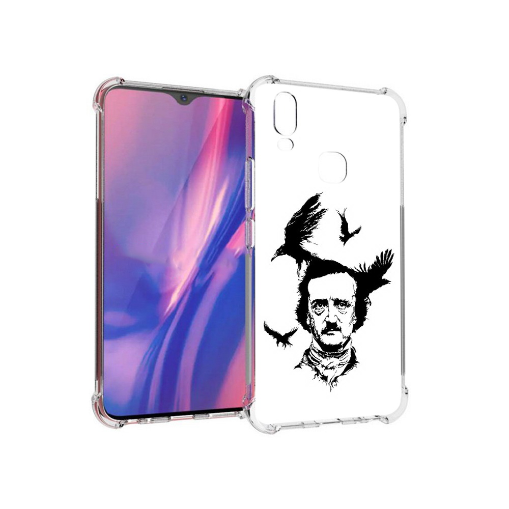 

Чехол MyPads Tocco для Vivo Y11 Эдгар Аллан черно белый (PT144890.422.204), Прозрачный, Tocco