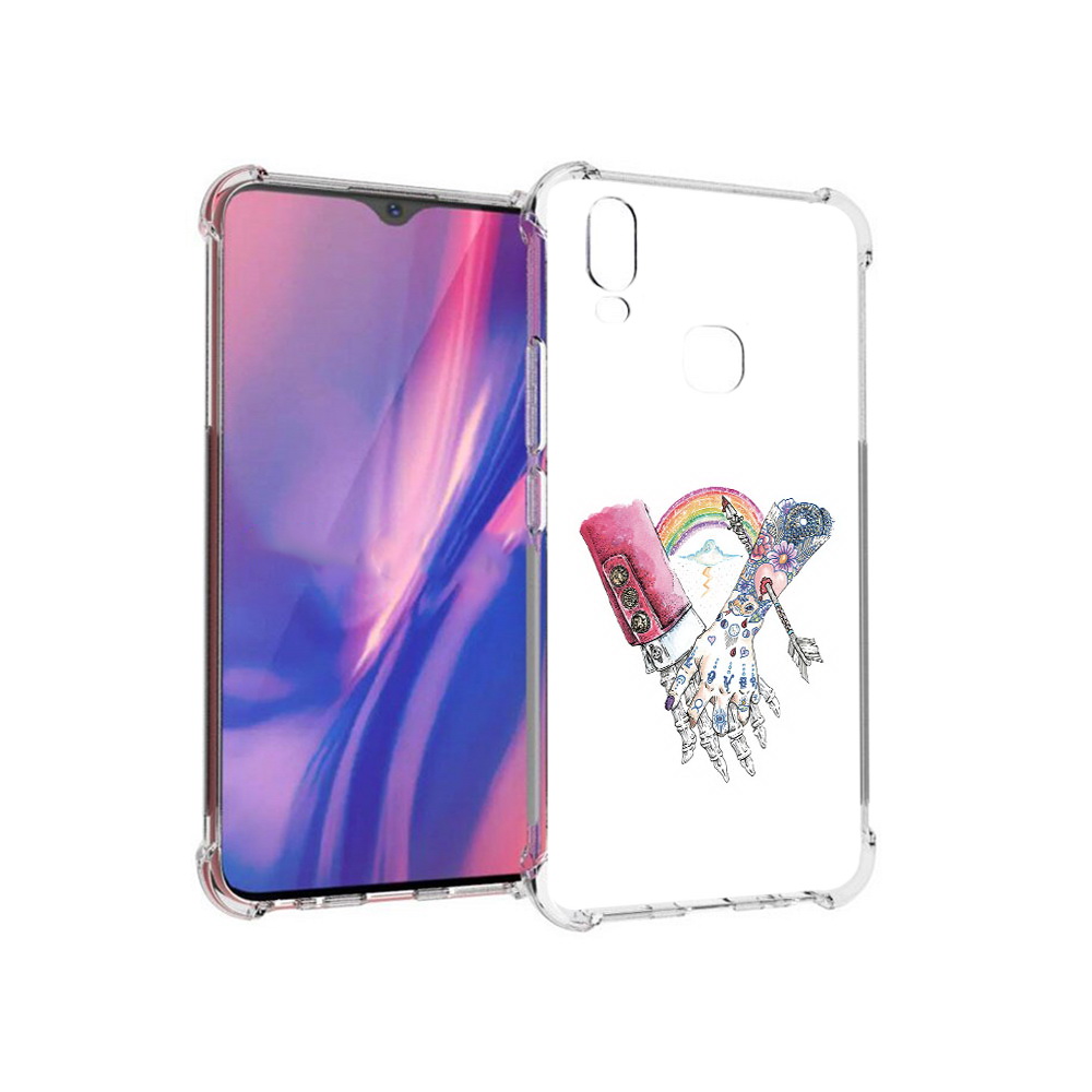 

Чехол MyPads Tocco для Vivo Y11 абстракция руки в татуировках (PT144890.422.212), Прозрачный, Tocco