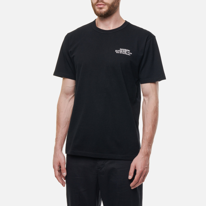 

Футболка мужская Maison Kitsune IU00120KJ0008-P199 черная XS, IU00120KJ0008-P199