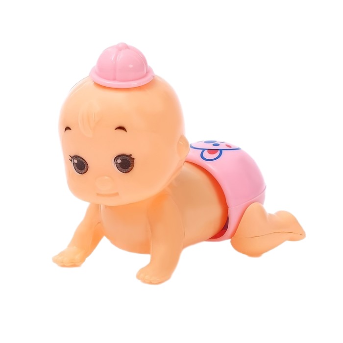 

Заводная игрушка «Пупсик», МИКС, Бежевый