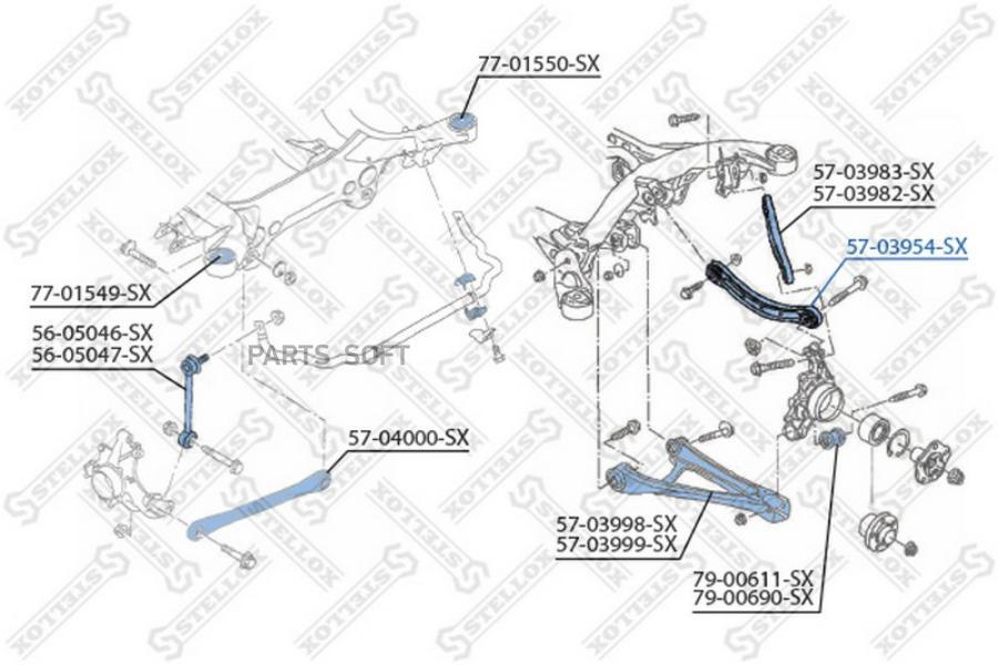 

Рычаг подвески Stellox 5703954SX