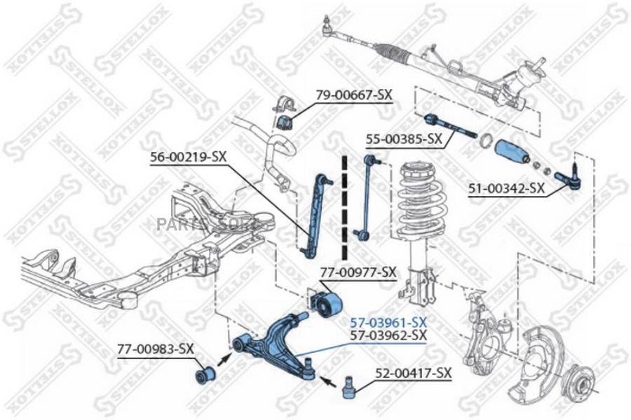 

Рычаг подвески Stellox 5703961SX