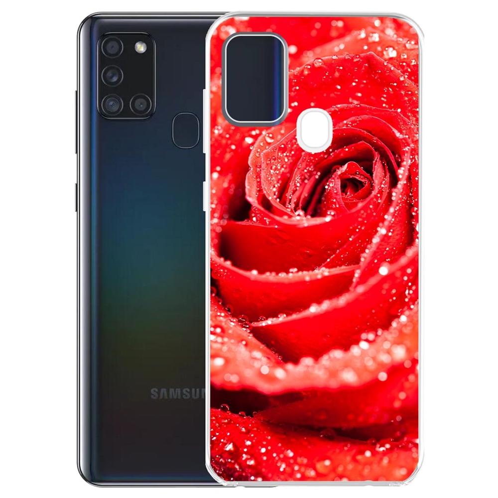 

Чехол-накладка Роза для Samsung Galaxy A21s (A217), Прозрачный