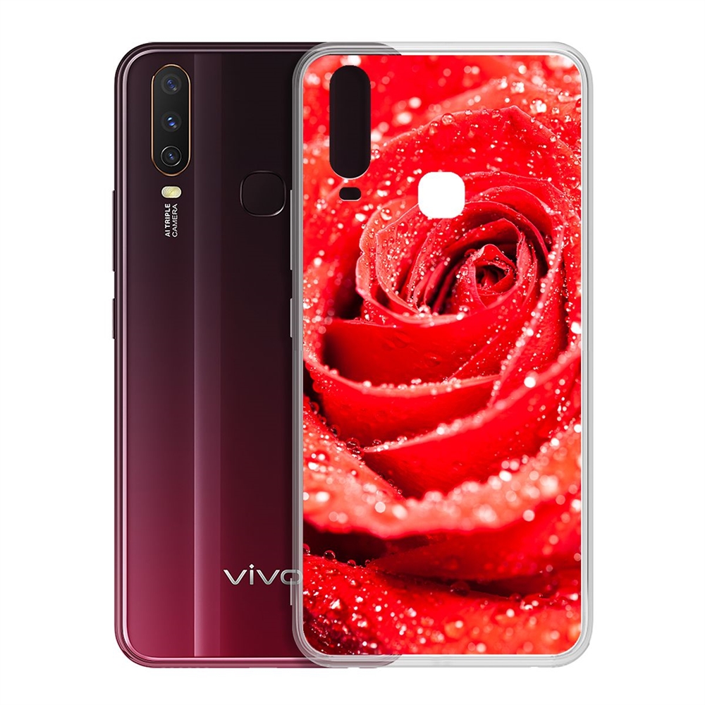 

Чехол-накладка Роза для Vivo Y11/Y12/Y17, Прозрачный