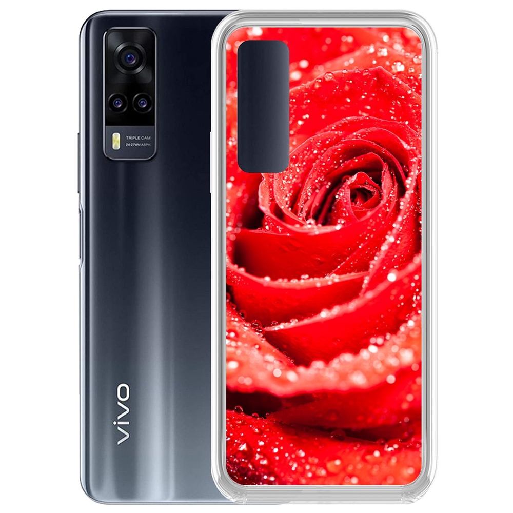 

Чехол-накладка Роза для Vivo Y31, Прозрачный