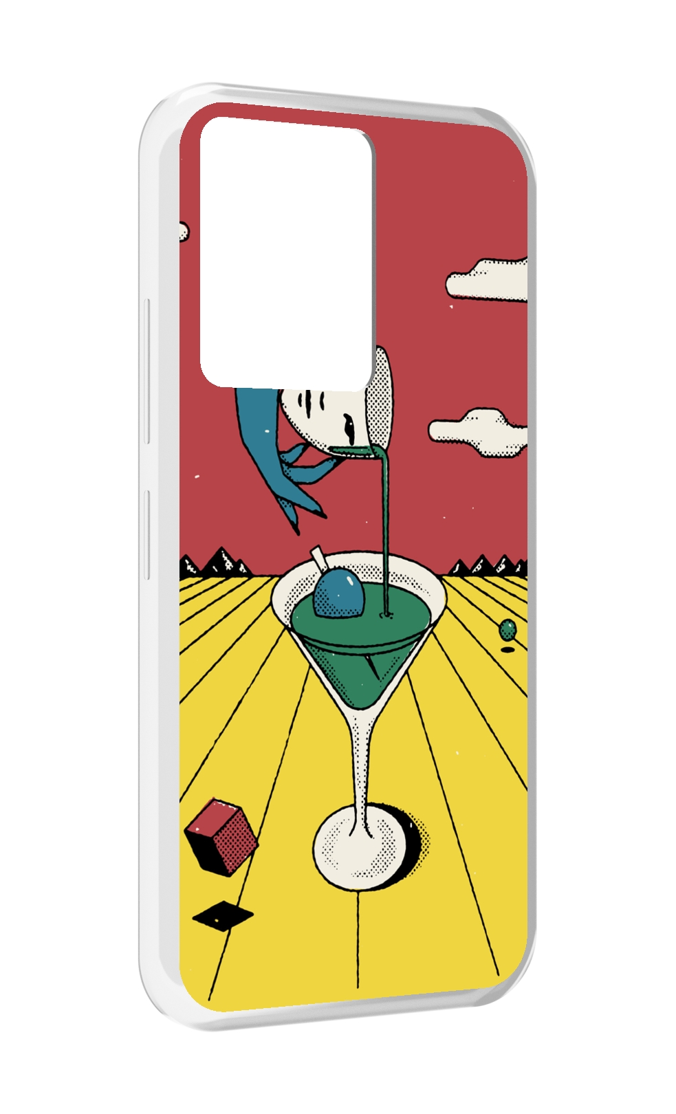 

Чехол MyPads необычный напиток для Infinix Note 12 5G X671 / Note 12 Pro 5G, Прозрачный, Tocco