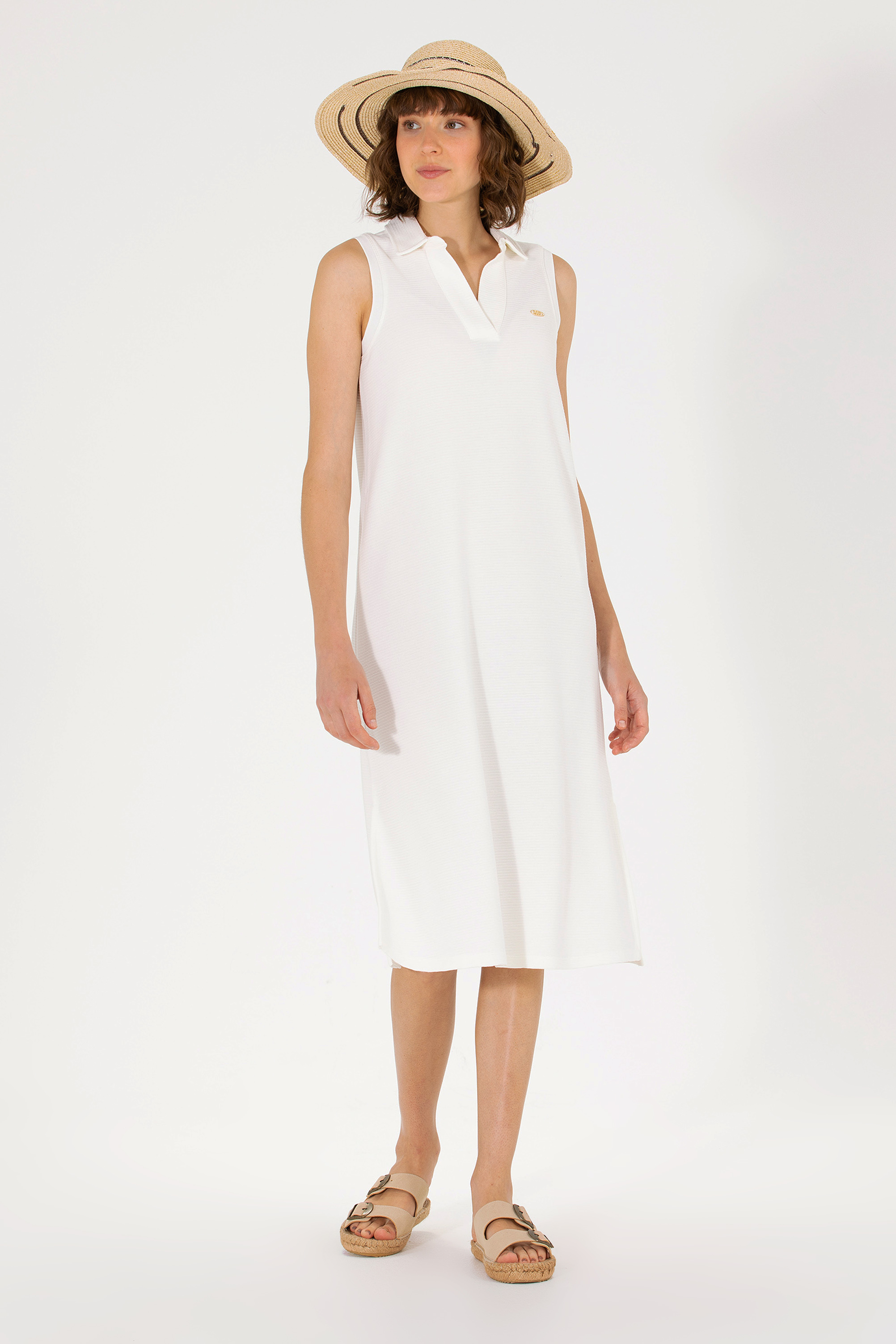 Платье женское U.S. POLO Assn. G082SZ075-000-1574390-MAGE белое S