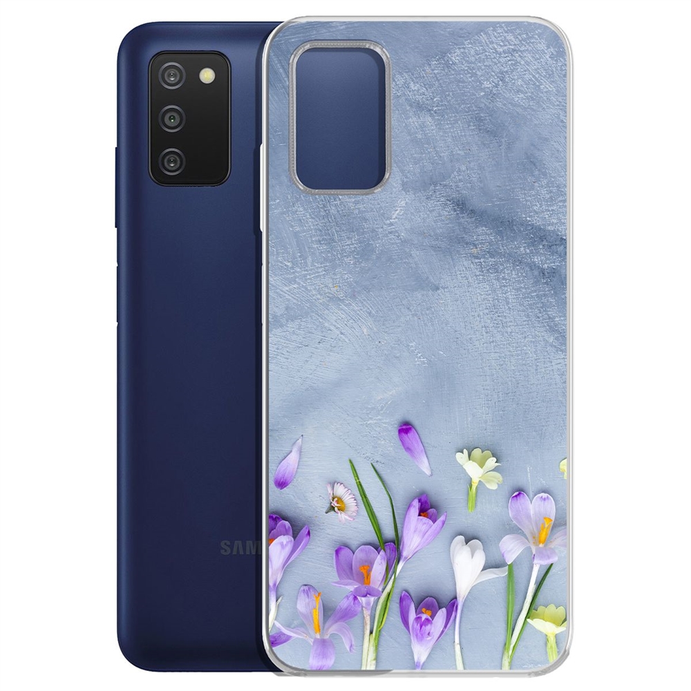 

Чехол-накладка Цветочное настроение для Samsung Galaxy A03s (A037), Прозрачный
