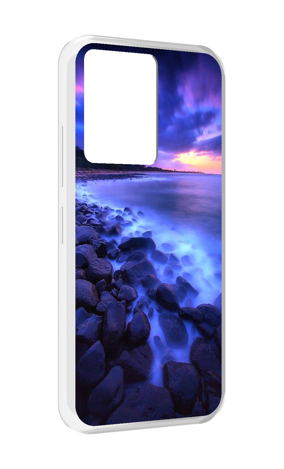 

Чехол MyPads неоновый берег для Infinix Note 12 5G X671 / Note 12 Pro 5G, Прозрачный, Tocco