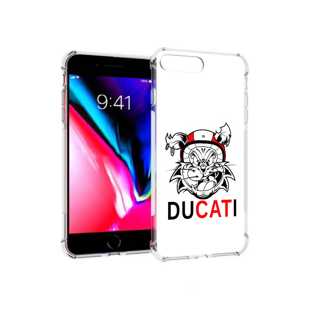 

Чехол MyPads Tocco для Apple iPhone 8 Plus дукати (PT70866.609.339), Прозрачный, Tocco