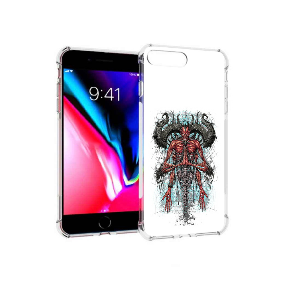 

Чехол MyPads Tocco для Apple iPhone 8 Plus дьявол (PT70866.609.340), Прозрачный, Tocco