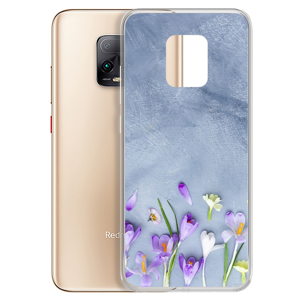 

Чехол-накладка Цветочное настроение для Xiaomi Redmi 10X 5G/10X Pro 5G, Прозрачный