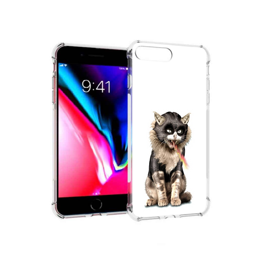 

Чехол MyPads Tocco для Apple iPhone 8 Plus дьяволский кот (PT70866.609.341), Прозрачный, Tocco