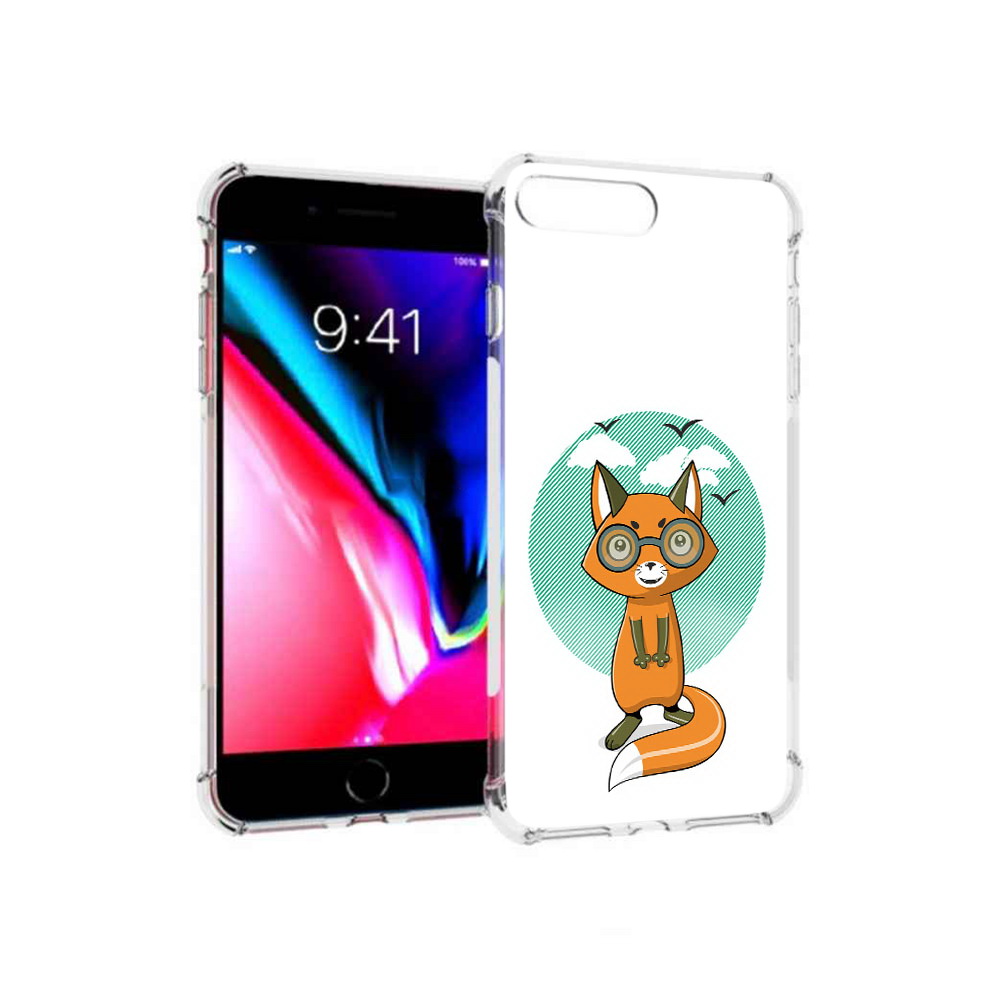 

Чехол MyPads Tocco для Apple iPhone 8 Plus задумчивая лиса (PT70866.609.348), Прозрачный, Tocco
