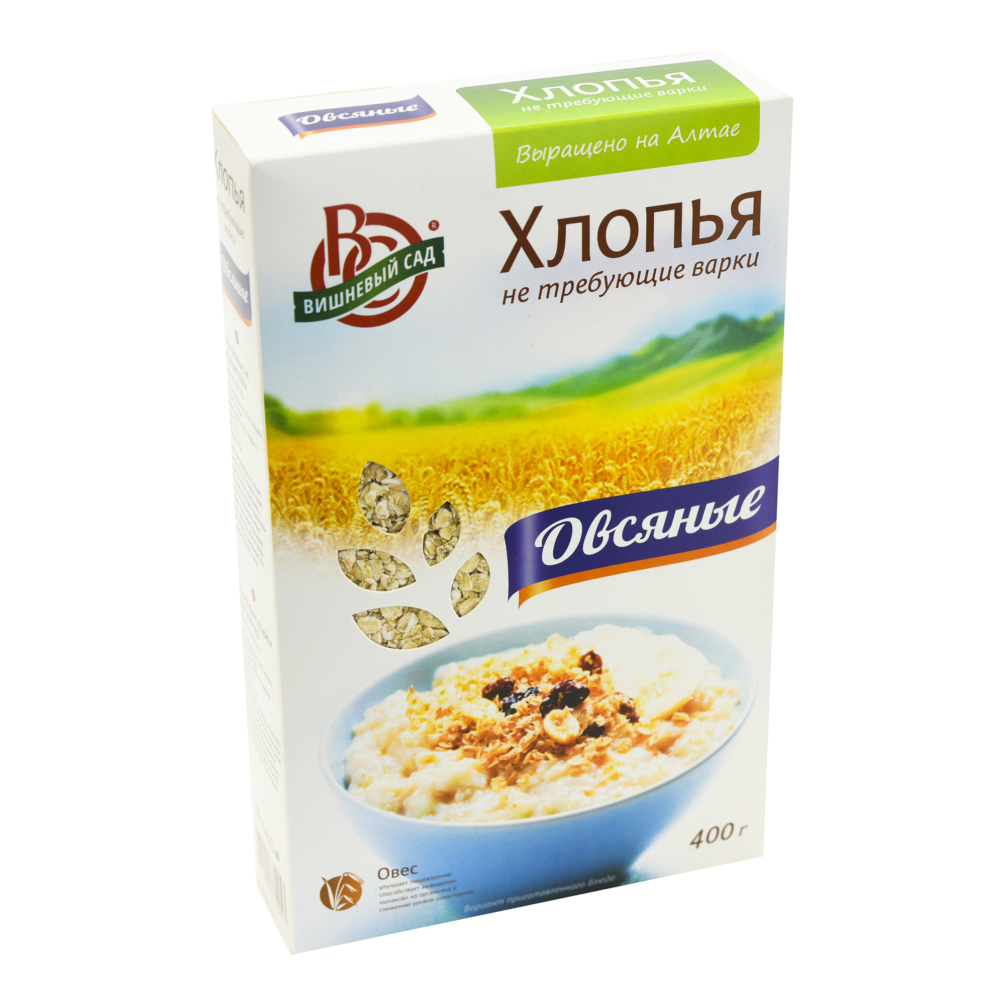 

Хлопья Вишневый сад овсяные 400 г