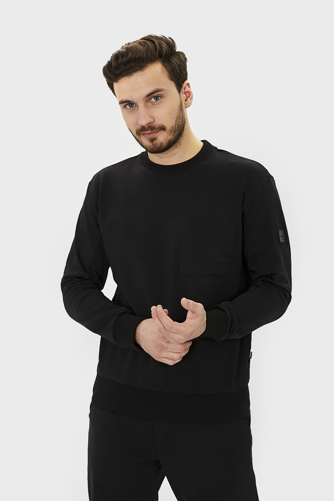 

Свитшот мужской Baon B611004 черный 3XL