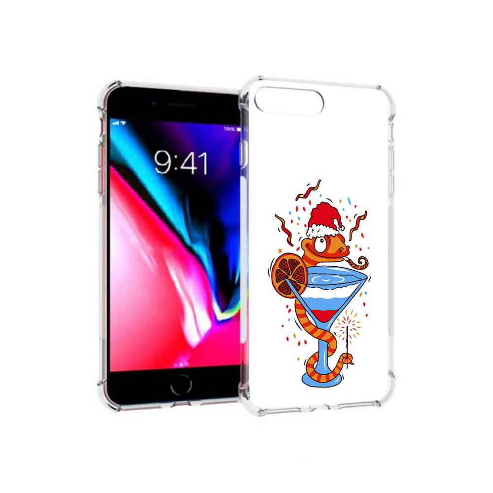 

Чехол MyPads Tocco для Apple iPhone 8 Plus змейка (PT70866.609.364), Прозрачный, Tocco