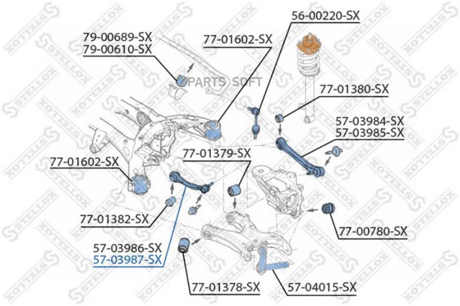 

Рычаг подвески Stellox 5703987SX