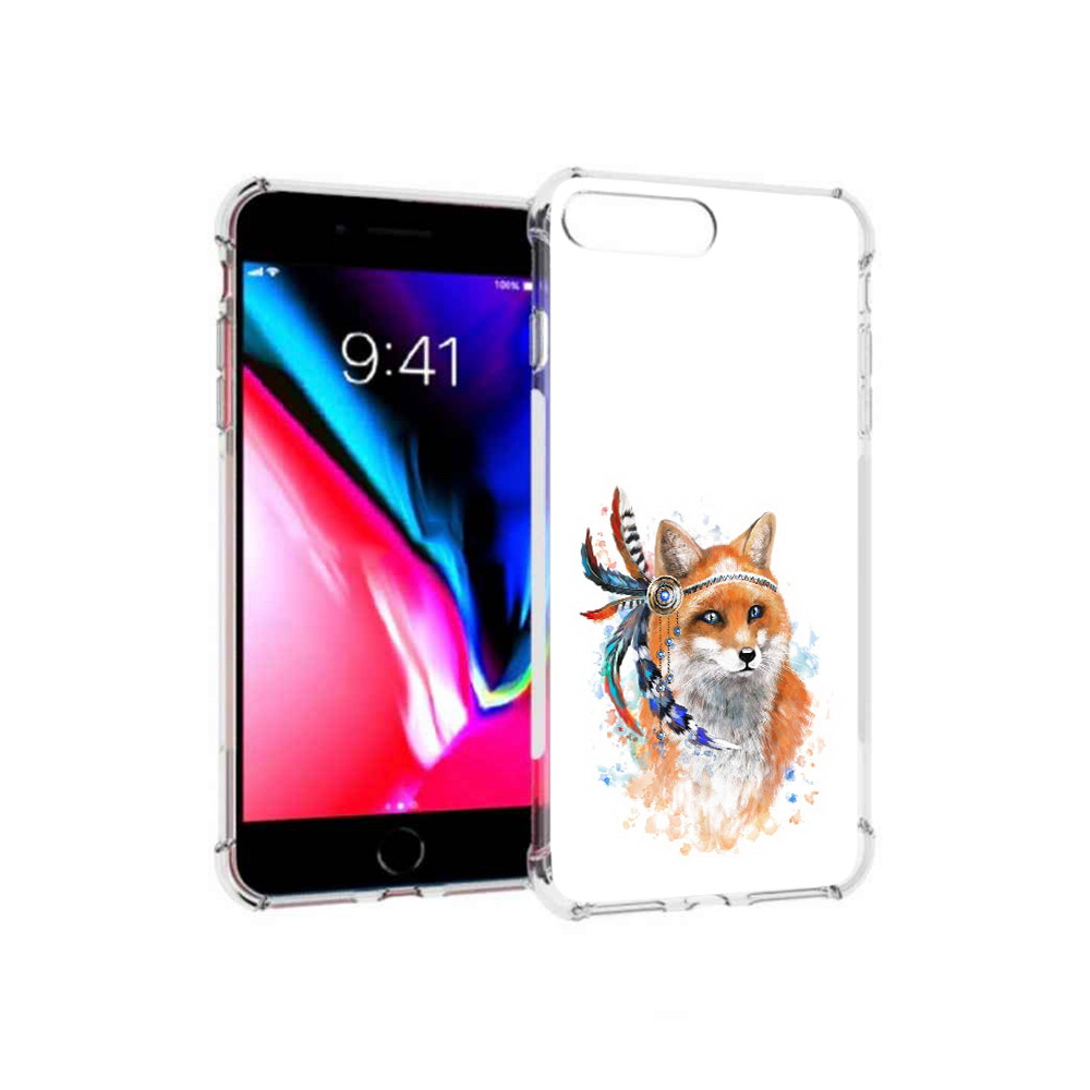 

Чехол MyPads Tocco для Apple iPhone 8 Plus инду лиса (PT70866.609.377), Прозрачный, Tocco