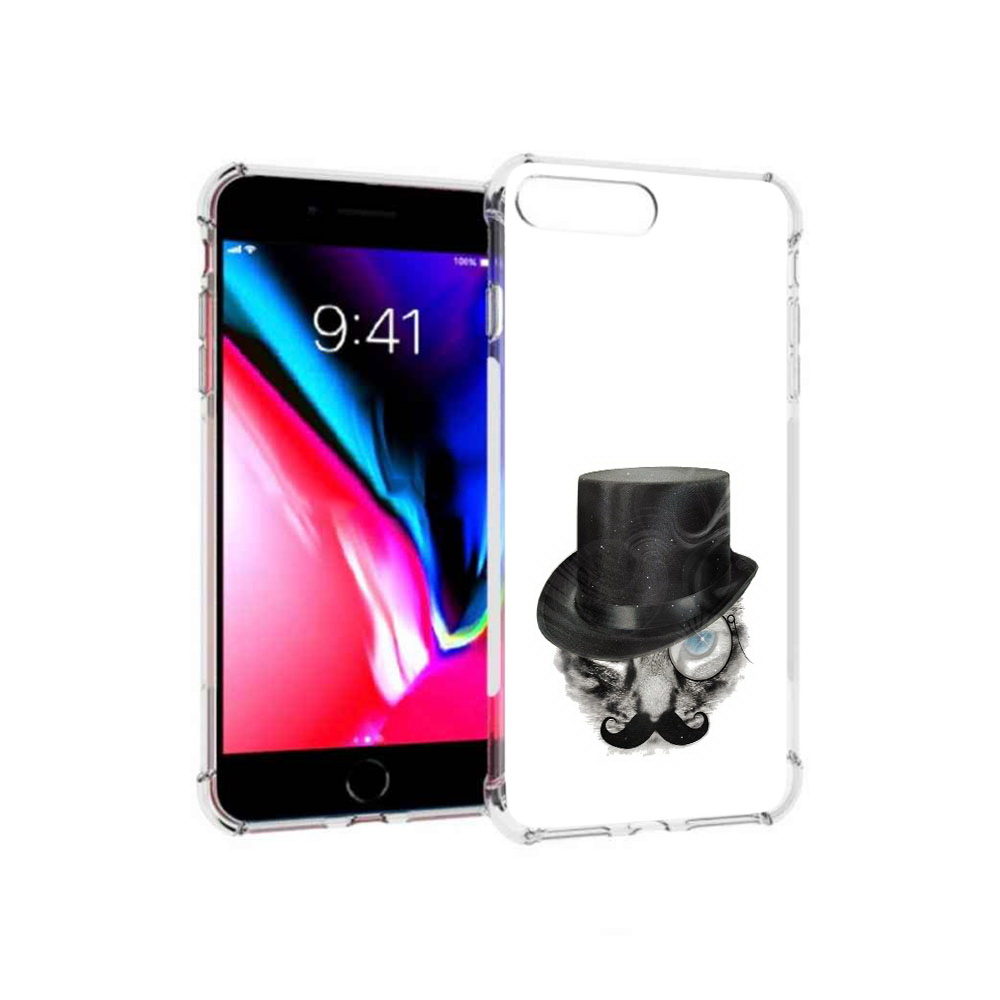 

Чехол MyPads Tocco для Apple iPhone 8 Plus интелегентный кот (PT70866.609.378), Прозрачный, Tocco