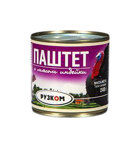 

Паштет из индейки Рузком 240 г