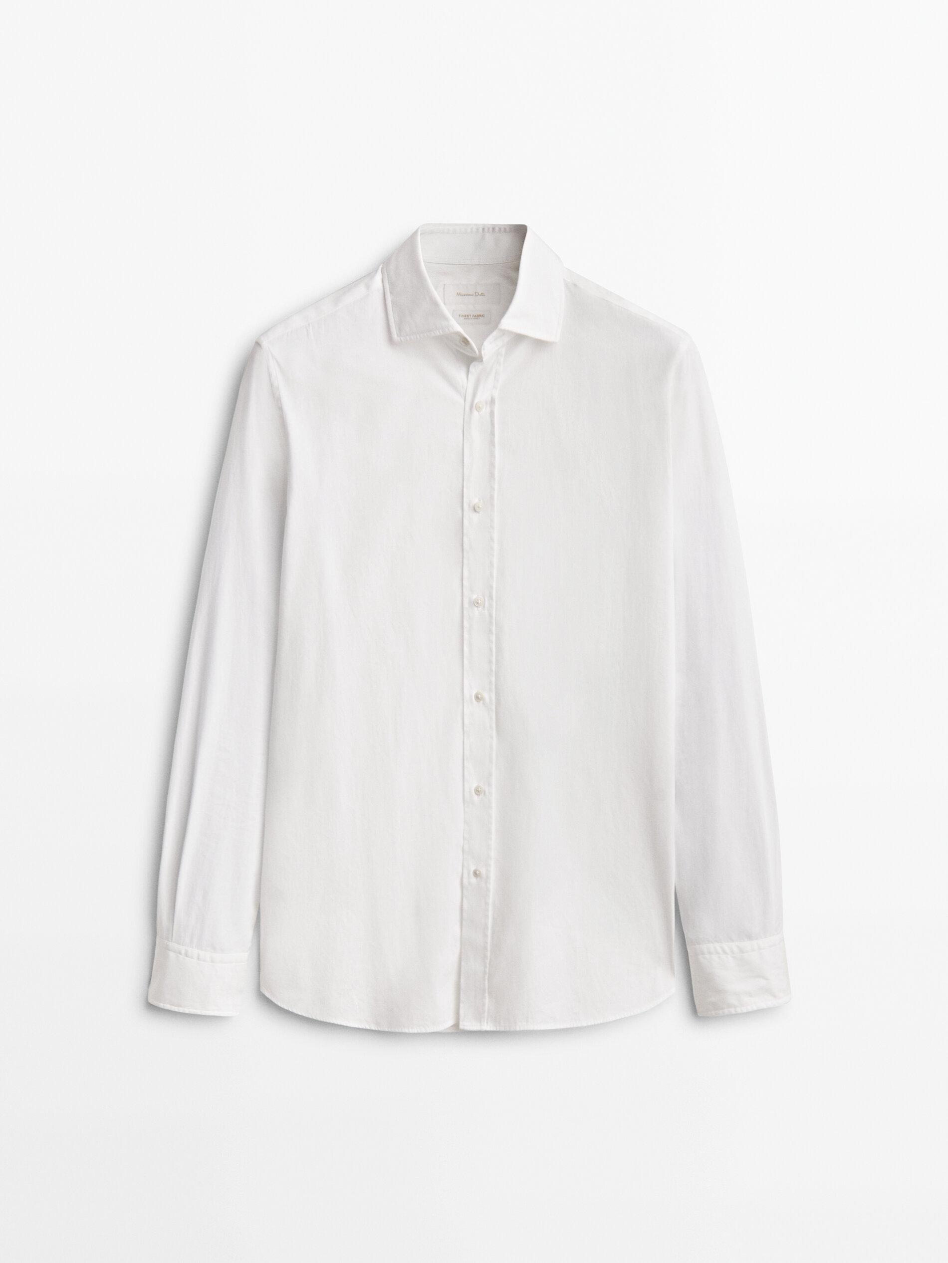 

Рубашка мужская Massimo Dutti 00115315250 белая 2XL, 00115315250
