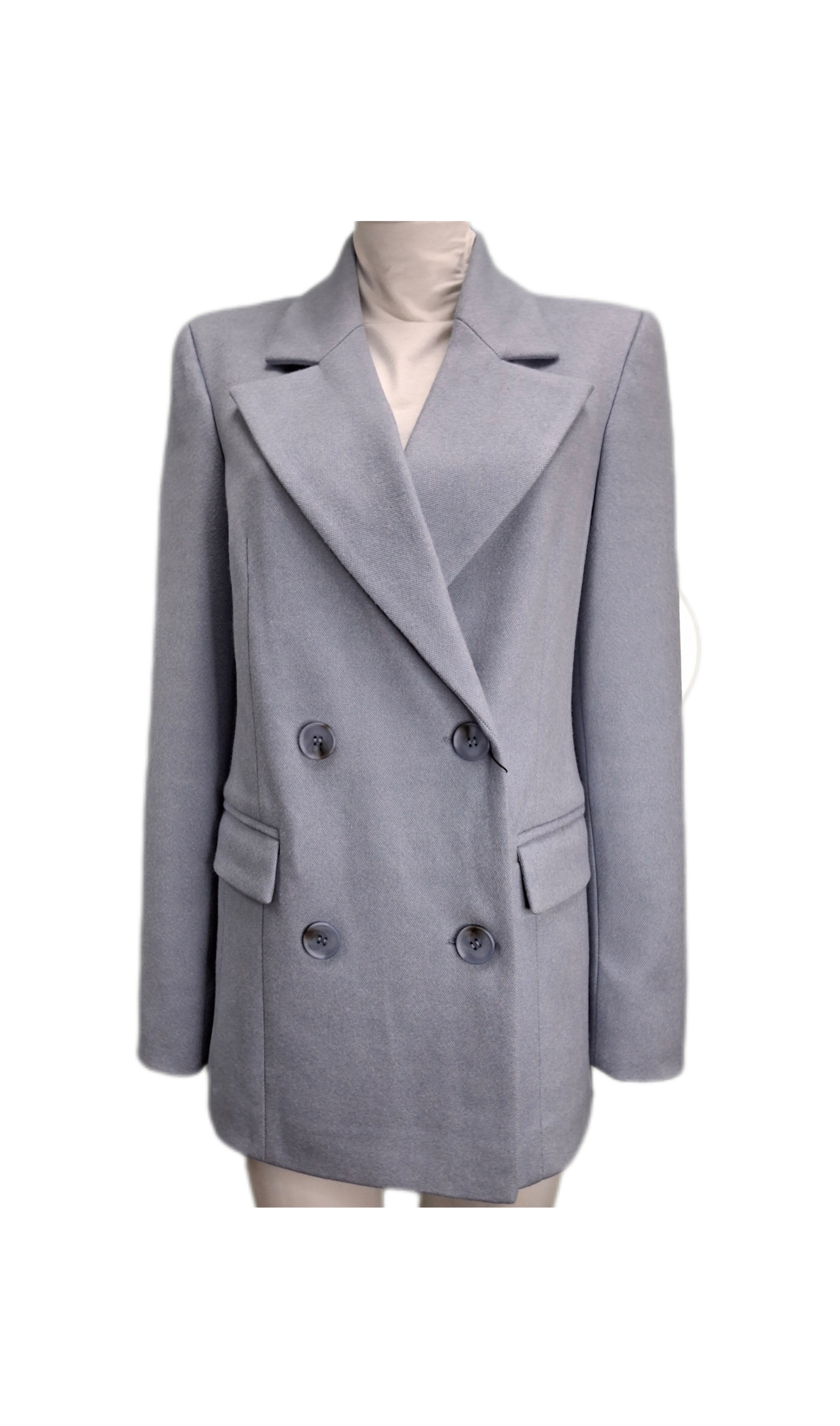 Пальто женское SILVIA manetti м2455 голубое 42-48 RU