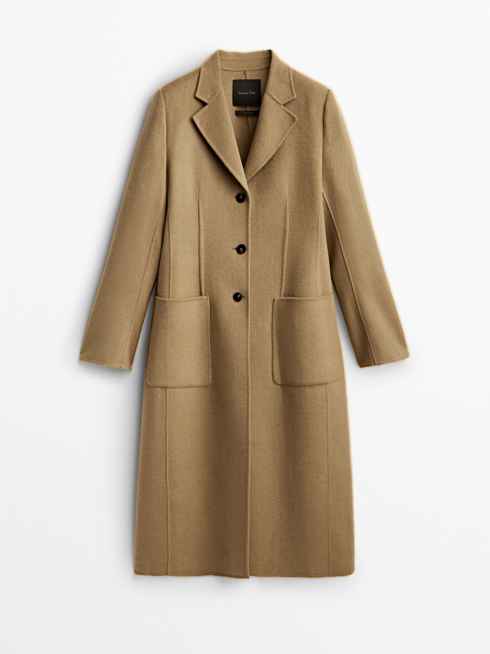 

Пальто женское Massimo Dutti 06404946576 хаки L, 06404946576
