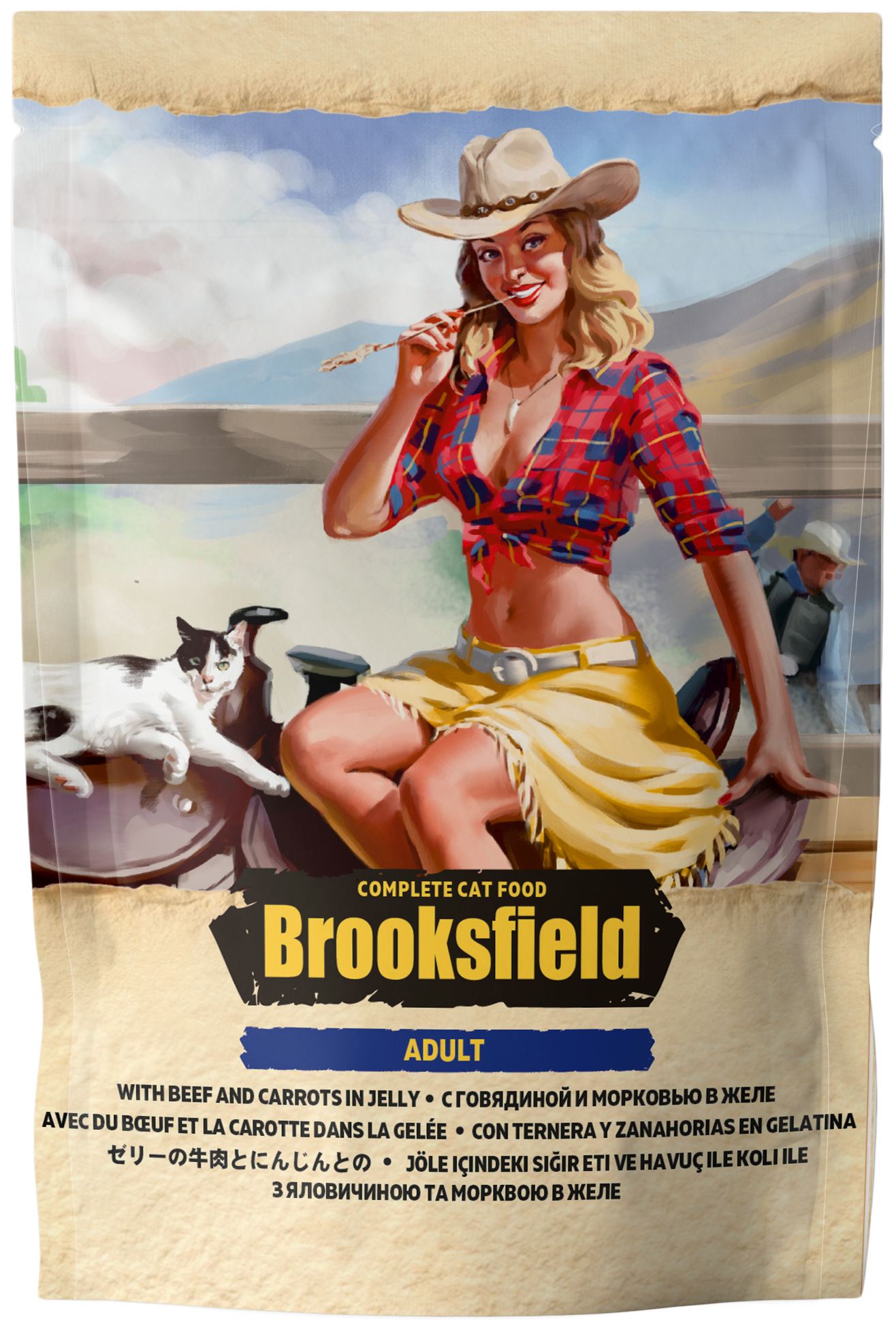 фото Влажный корм для кошек brooksfield adult , говядина, 85г