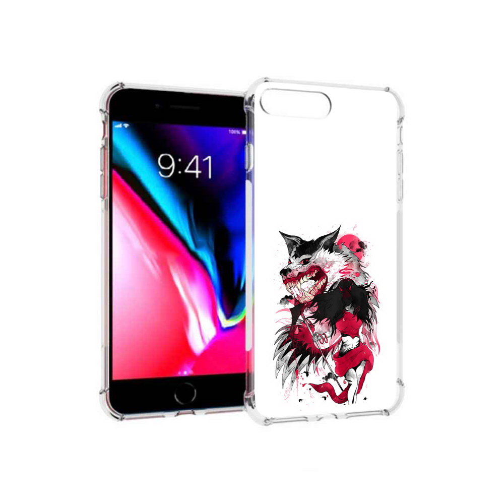 

Чехол MyPads Tocco для Apple iPhone 8 Plus красная шапочка (PT70866.609.410), Прозрачный, Tocco