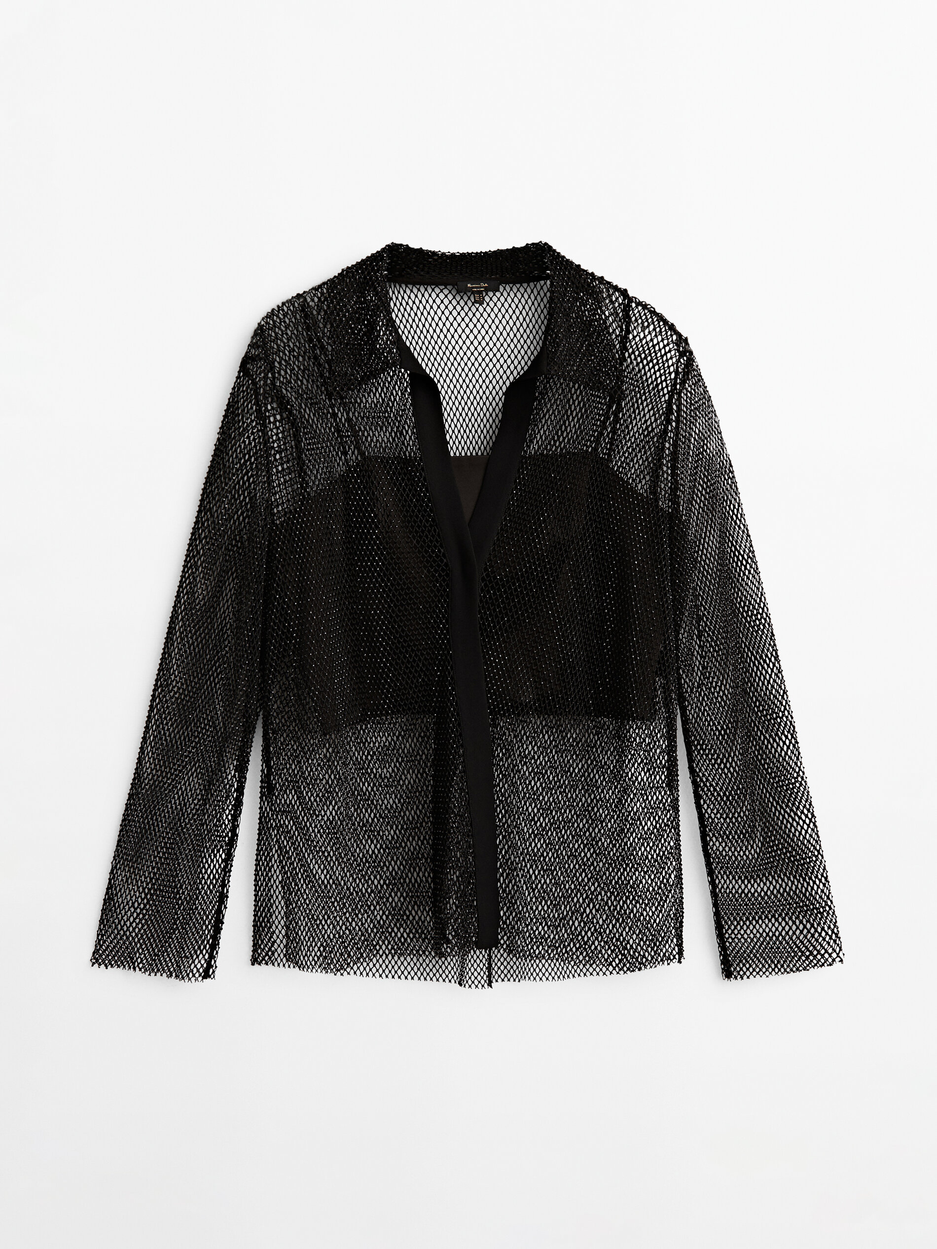 

Блуза женская Massimo Dutti 05196519800 черная XS, 05196519800